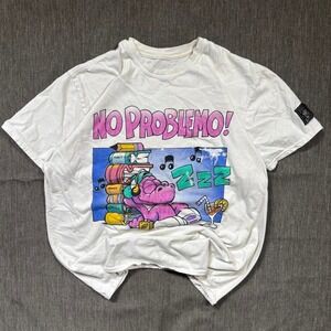 Vintage 90s No Problemo white cotton tee